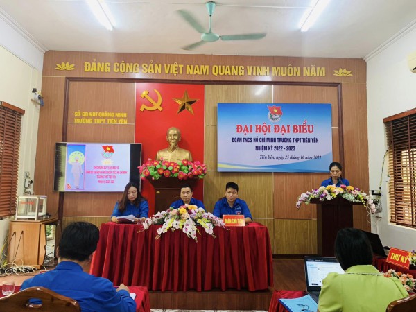 Đại hội đại biểu Đoàn TNCS Hồ Chí Minh trường THPT Tiên Yên nhiệm kỳ 2022-2023