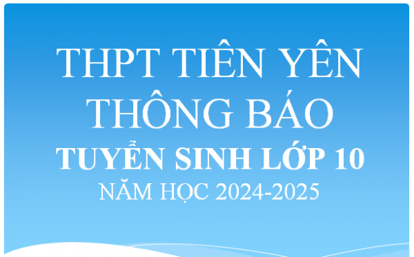 TB TUYỂN SINH 10