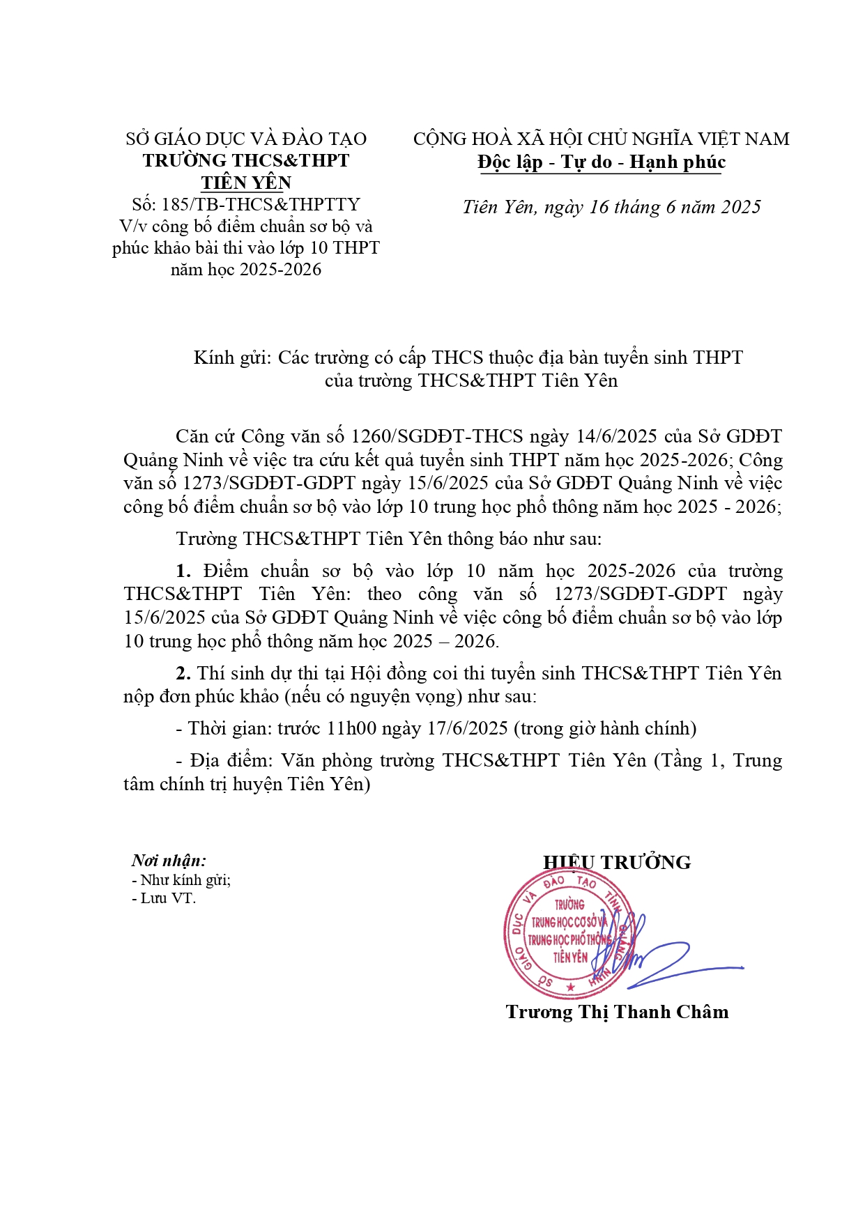 Thông báo điểm chuẩn và phúc khảo (1) signed page 0001