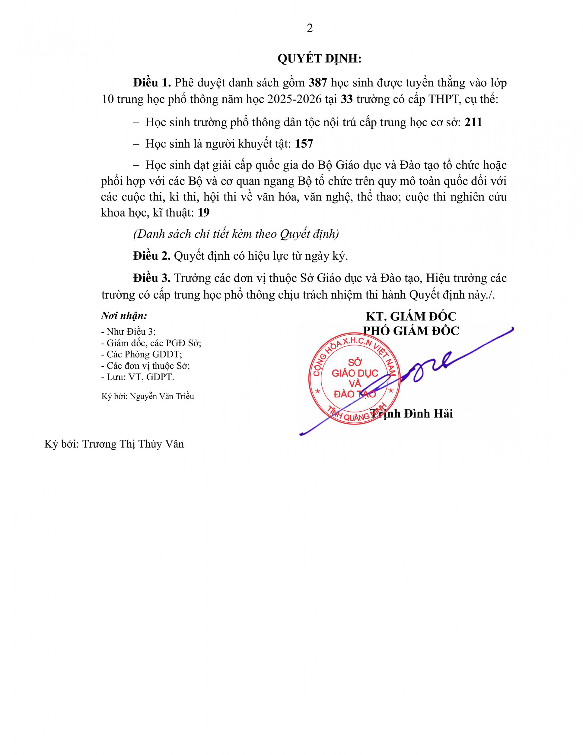 QĐ Tuyển thằng 2025 2026 (Tiên Yên) hình ảnh 1
