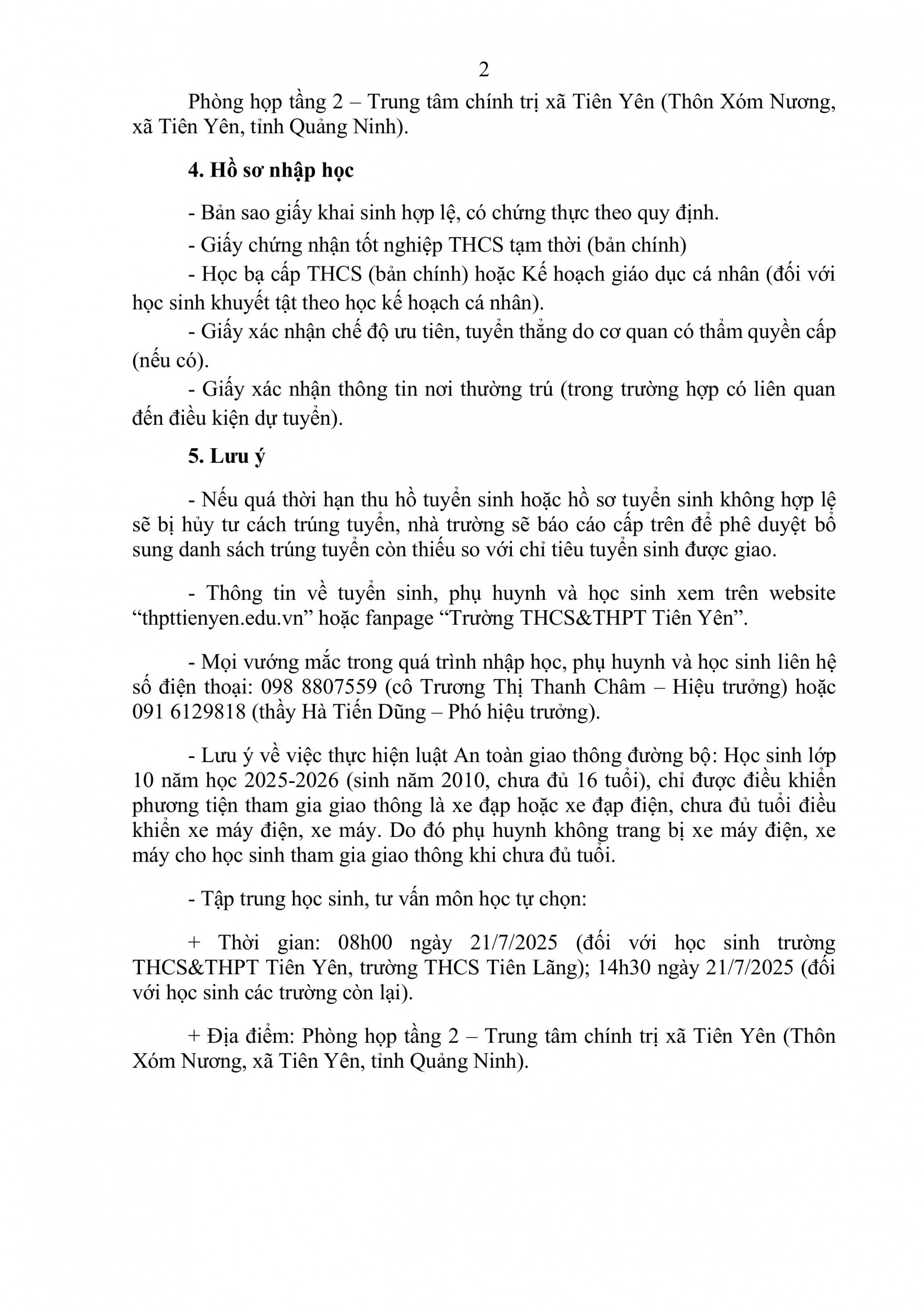 Thông báo nhập học K10 signed hình ảnh 1